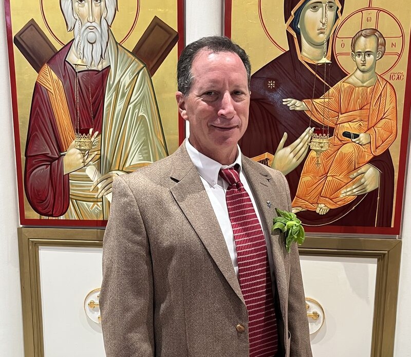 Anthony Tampary, Chairperson of the Parish Council at St. Andrew Orthodox Church
