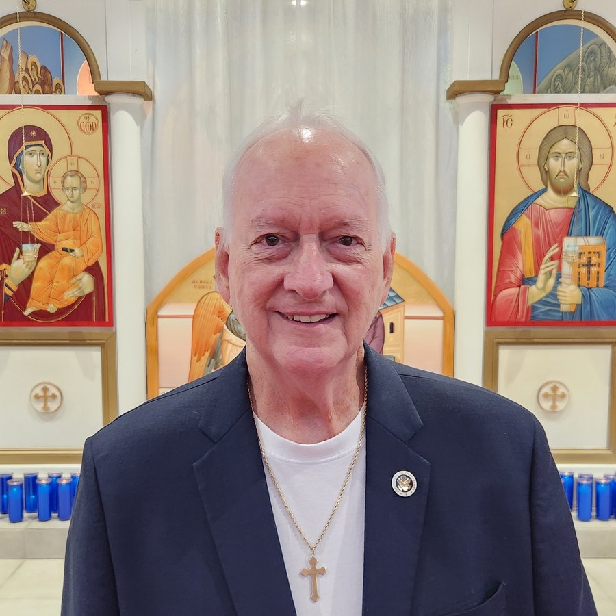 Johnny Scapin, member of the Parish Council